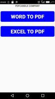 Word and Excel to PDF convert poster