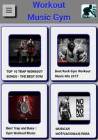 Workout music gym poster