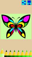 Coloring: Butterflies पोस्टर