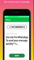 برنامه‌نما Lite for whatsApp update عکس از صفحه