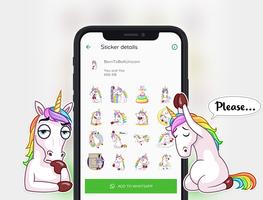 Pony Sticker & Unicorn Stickers for Whatsapp capture d'écran 1