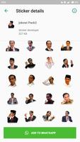 Jokowi 1 Sticker for Whatsapp اسکرین شاٹ 2