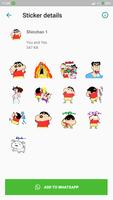 Shinchan Funny Sticker for Whatsapp capture d'écran 1