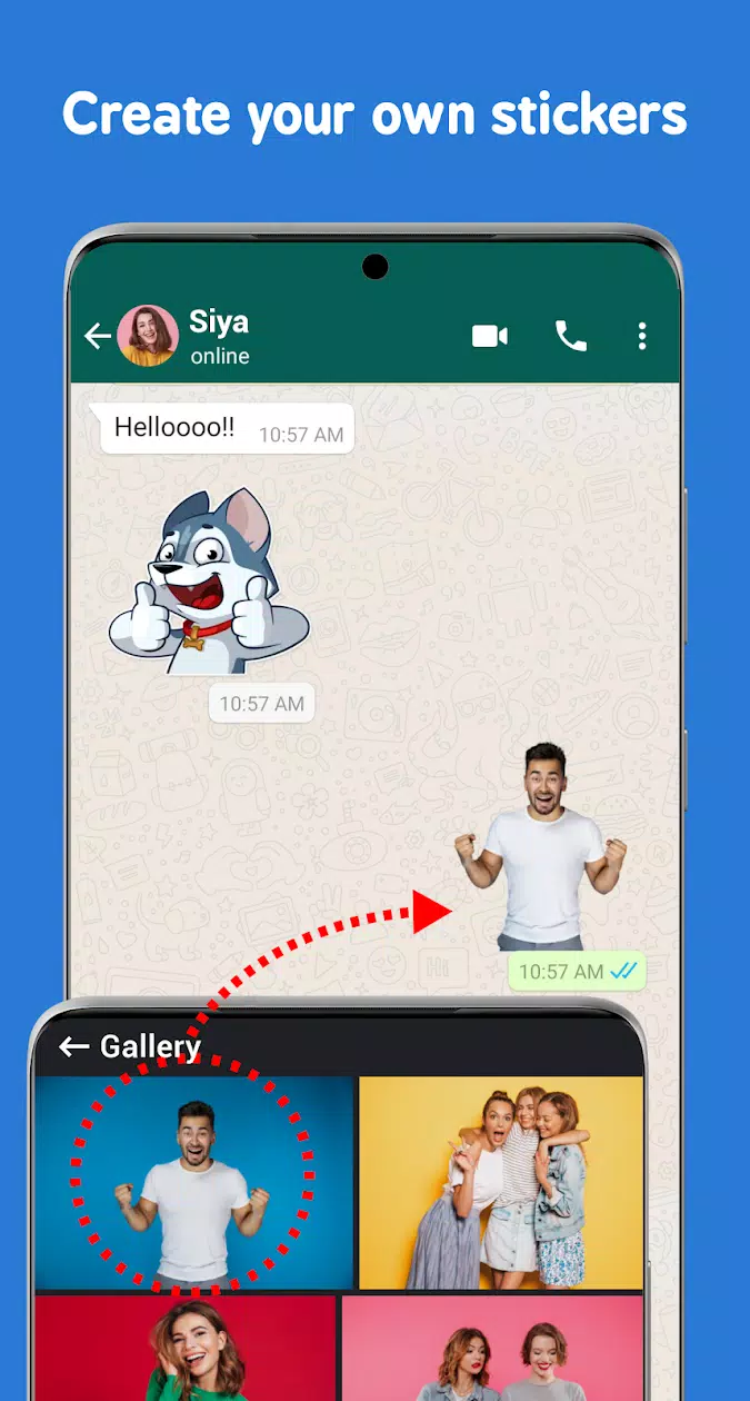 Create stickers for WhatsApp: online, from photos, videos