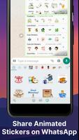 Animated Good Morning Stickers for WhatsApp capture d'écran 1