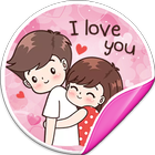 Animated Love Stickers for WA icône
