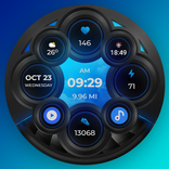 Av Window Digital Watch Face