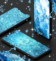 Water drops live wallpaper imagem de tela 1