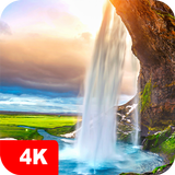 Waterfall Wallpapers 4K أيقونة