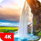 Papéis de parede cascata 4K ícone