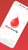 Blood in a tip poster