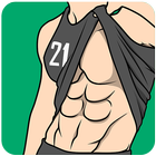 Bauchmuskel Workouts - 21 Tage Zeichen