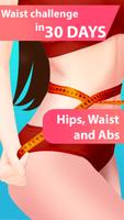 Small waist female workout poster