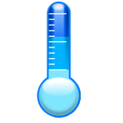 termómetro de temperatura ambiente icono