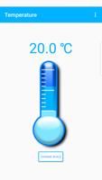 termómetro de temperatura ambiente Poster