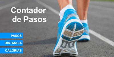 podómetro - contador de pasos Poster