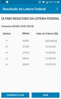 Resultado da Loteria Federal पोस्टर