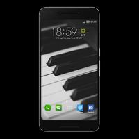 Piano Wallpaper Affiche