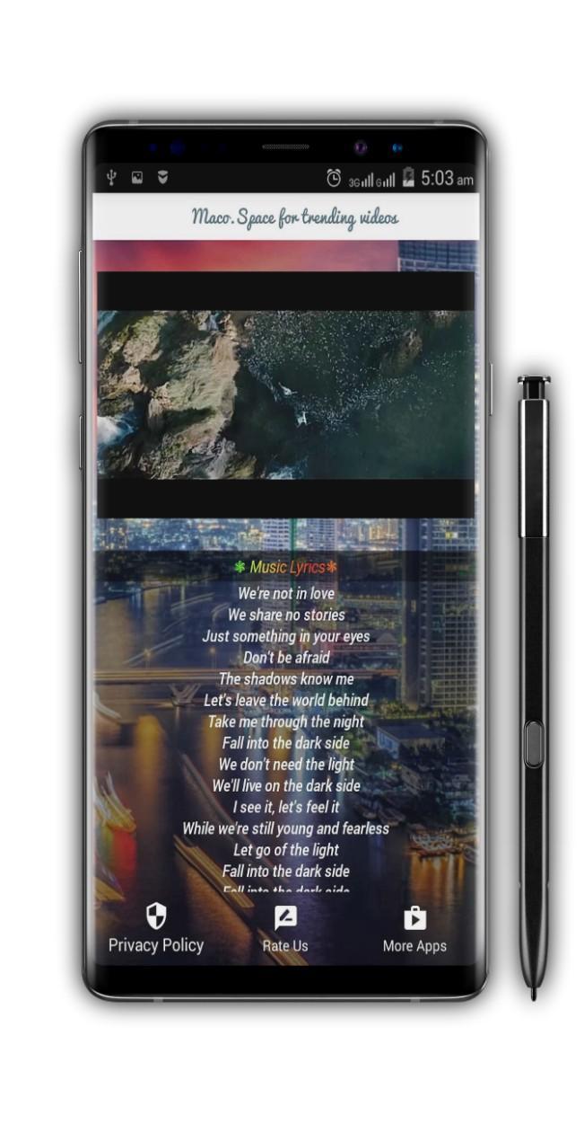 Alan Walker Darkside lyrics of the song APK voor Android Download