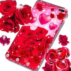 download Red rose live wallpaper APK