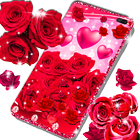 Red rose live wallpaper-icoon
