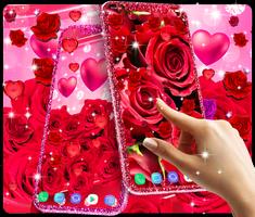 برنامه‌نما Red rose live wallpaper عکس از صفحه