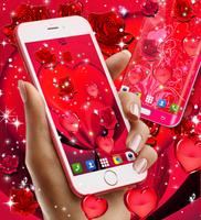 برنامه‌نما Red rose live wallpaper عکس از صفحه