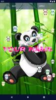 Panda Kawaii Live Wallpaper capture d'écran 1