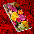 Red Rose Live Wallpaper icône