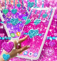 Glitter hearts live wallpaper 截图 2