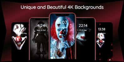 Evil and Scary Clown Wallpaper captura de pantalla 1