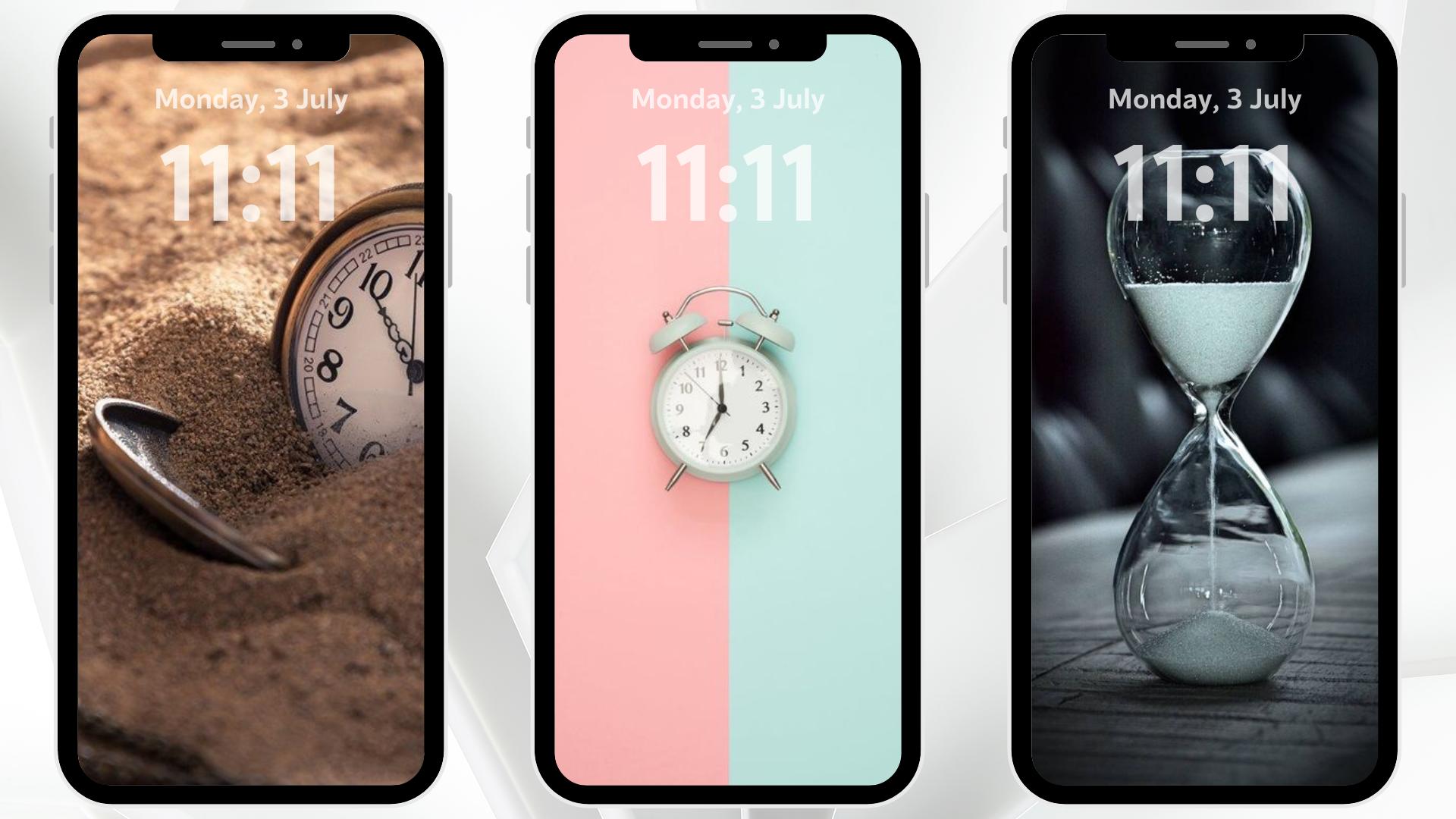 time lock screen wallpaper