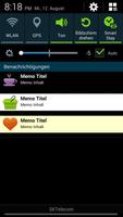 Notiz auf Statusleiste Screenshot 1