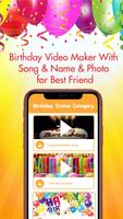 Birthday Video Maker With Song & Name BestFriend ảnh chụp màn hình 1
