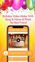 Birthday Video Maker With Song & Name BestFriend ảnh chụp màn hình 2