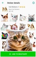 Adesivos de gato para WhatsApp Cartaz