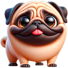 Hunde aufkleber für WhatsApp Zeichen