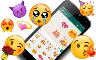 Wasticker emojis para whatsapp Affiche