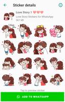 Adesivos de amor para WhatsApp imagem de tela 1