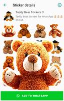 Teddybär Sticker für WhatsApp Plakat