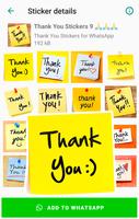 Thank You Sticker for WhatsApp تصوير الشاشة 1