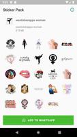 WAStickerApps mujer Poster
