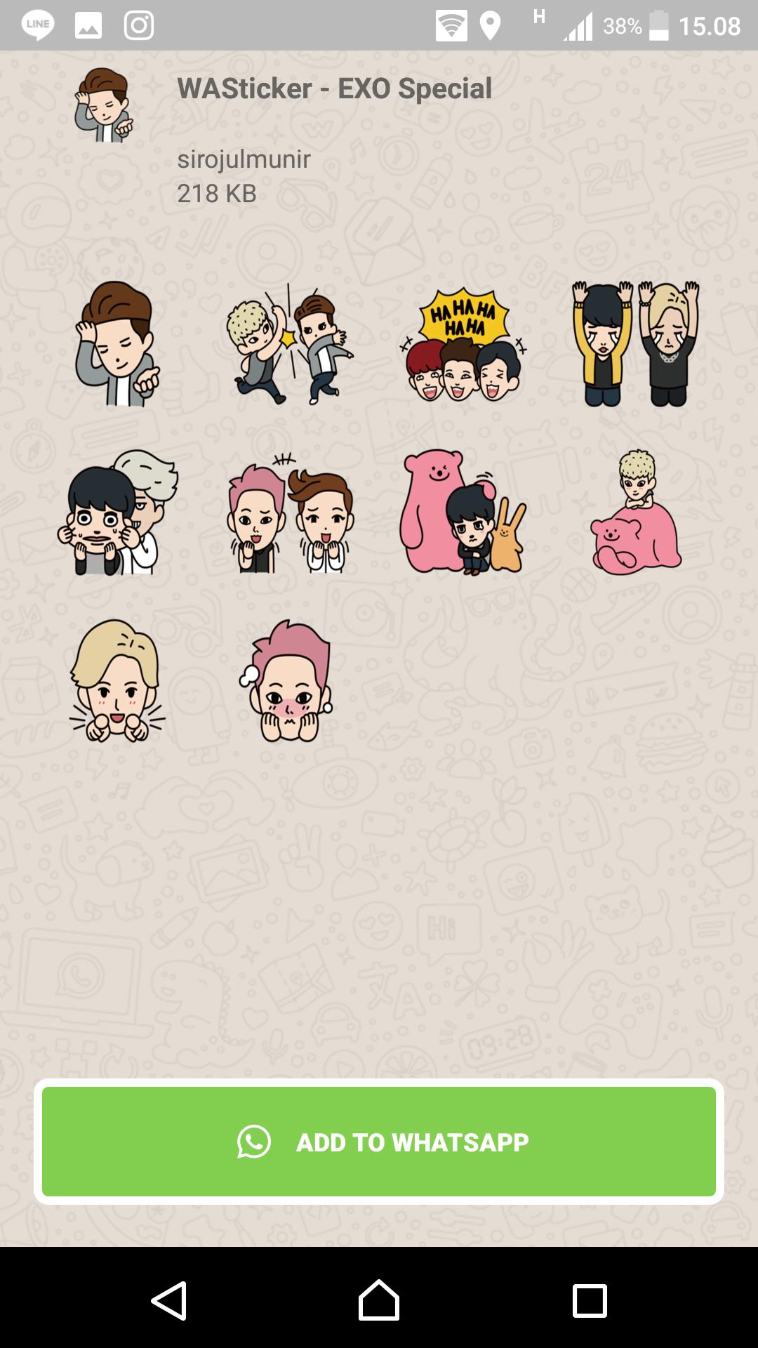 Wastickerapps Kpop Exo Stickers For Whatsapp For Android Apk