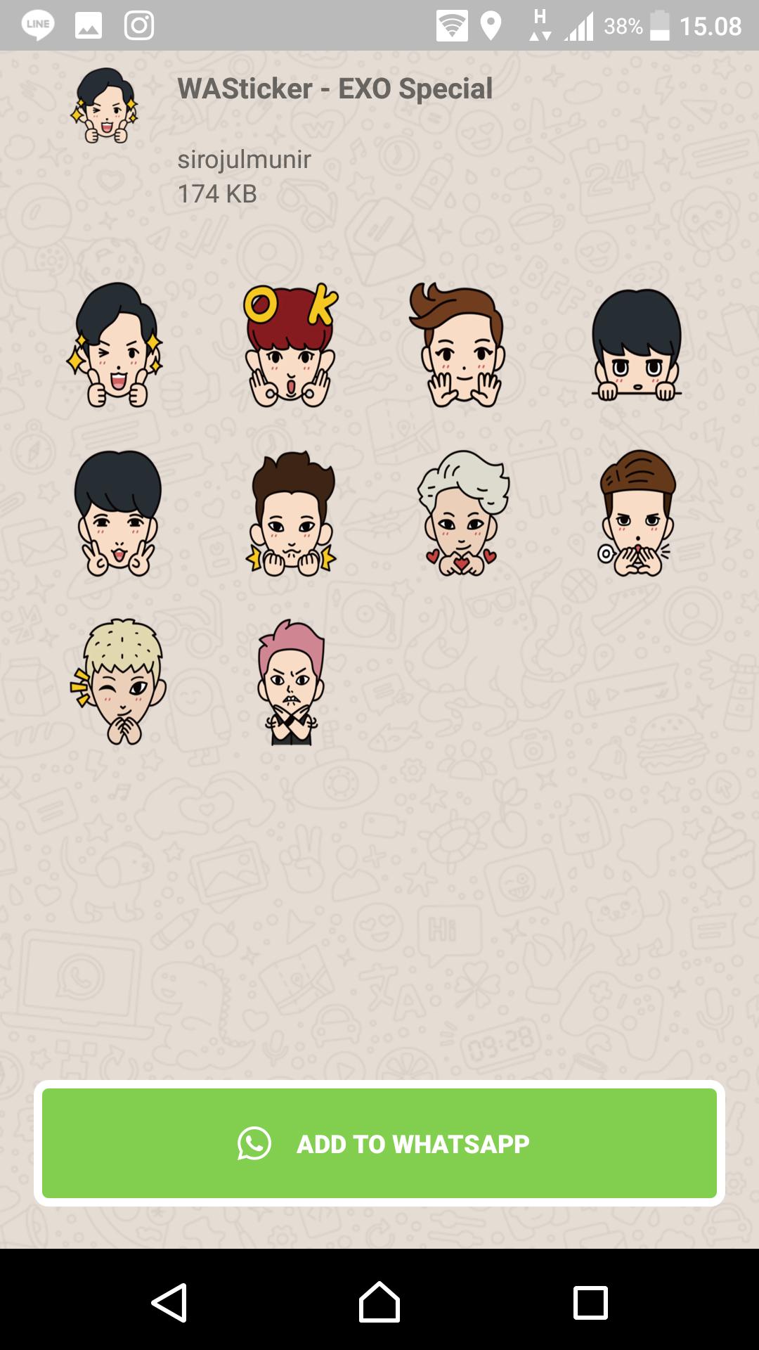 Wastickerapps Kpop Exo Stickers For Whatsapp For Android Apk