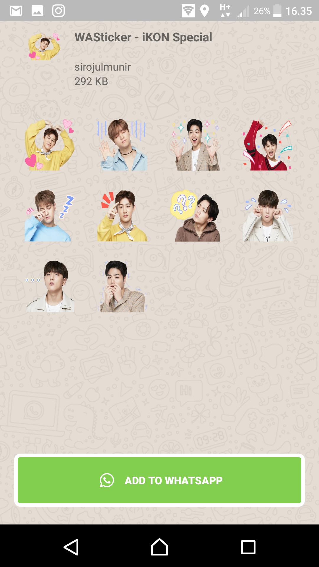 Wastickerapps Kpop Ikon Stickers For Whatsapp Free For Android