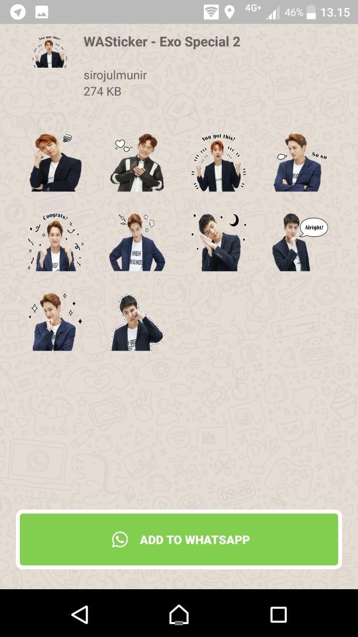 Wastickerapps Kpop Exo Special 2 Stickers Whatsapp For Android