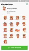 Funny Tiger Stickers for WhatsApp, WAStickerApps capture d'écran 1