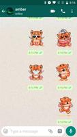 Funny Tiger Stickers for WhatsApp, WAStickerApps capture d'écran 3