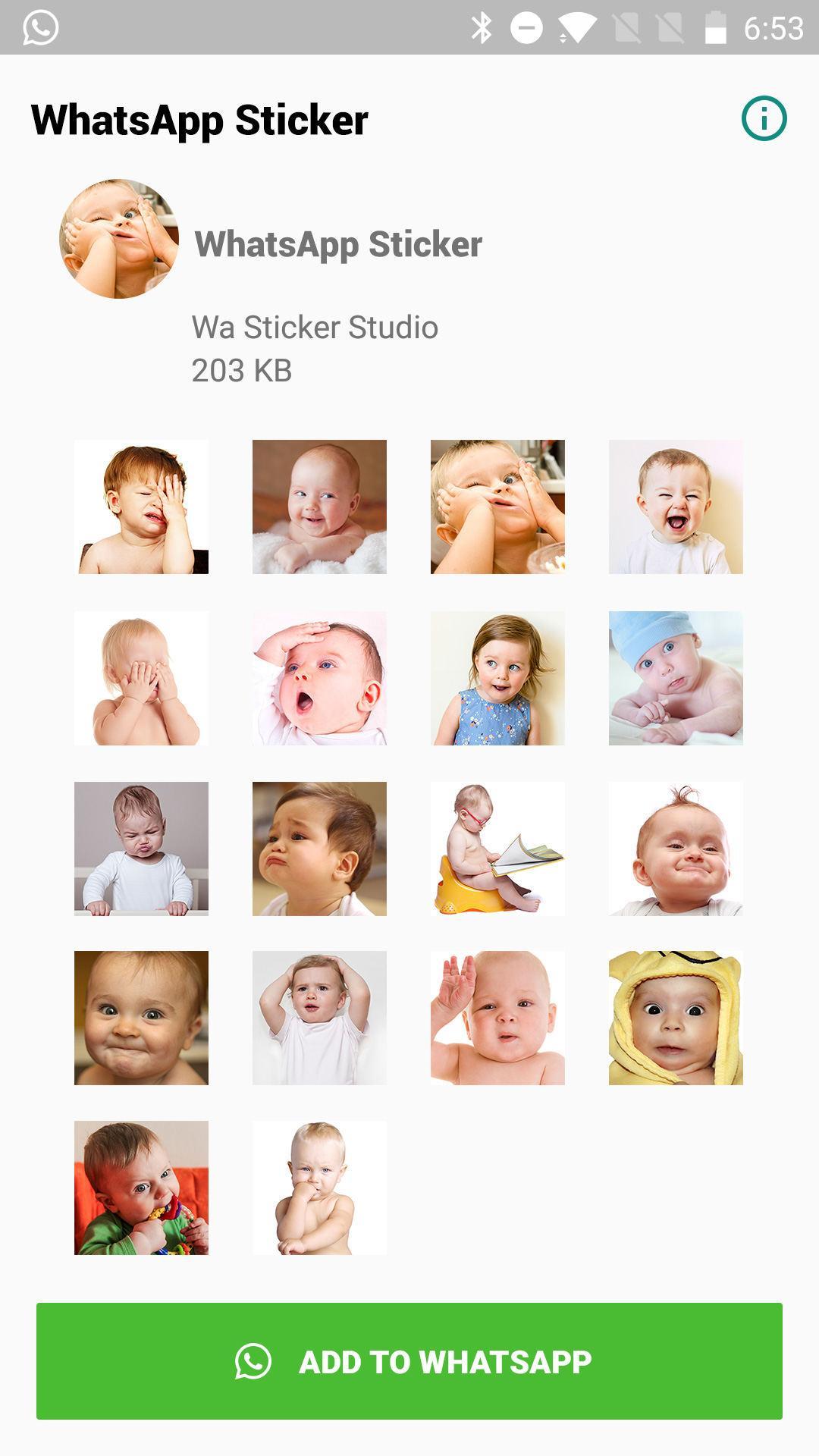 Cute Baby Stickers For Whatsapp