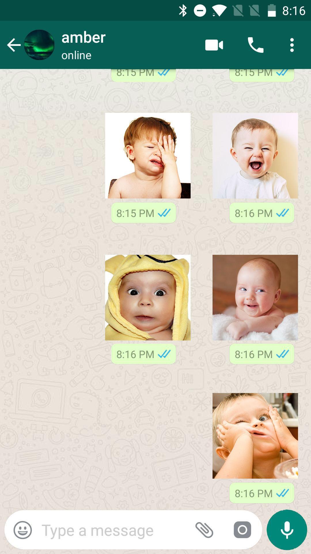 Cute Baby Stickers For Whatsapp
